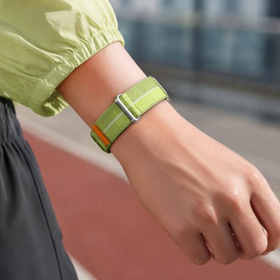 Lightweight Woven Nylon Wrist Strap Band for Fitbit Air, Breathable Sport Strap, Adjustable Replacement Flexible Weave Fitness Wristband Men