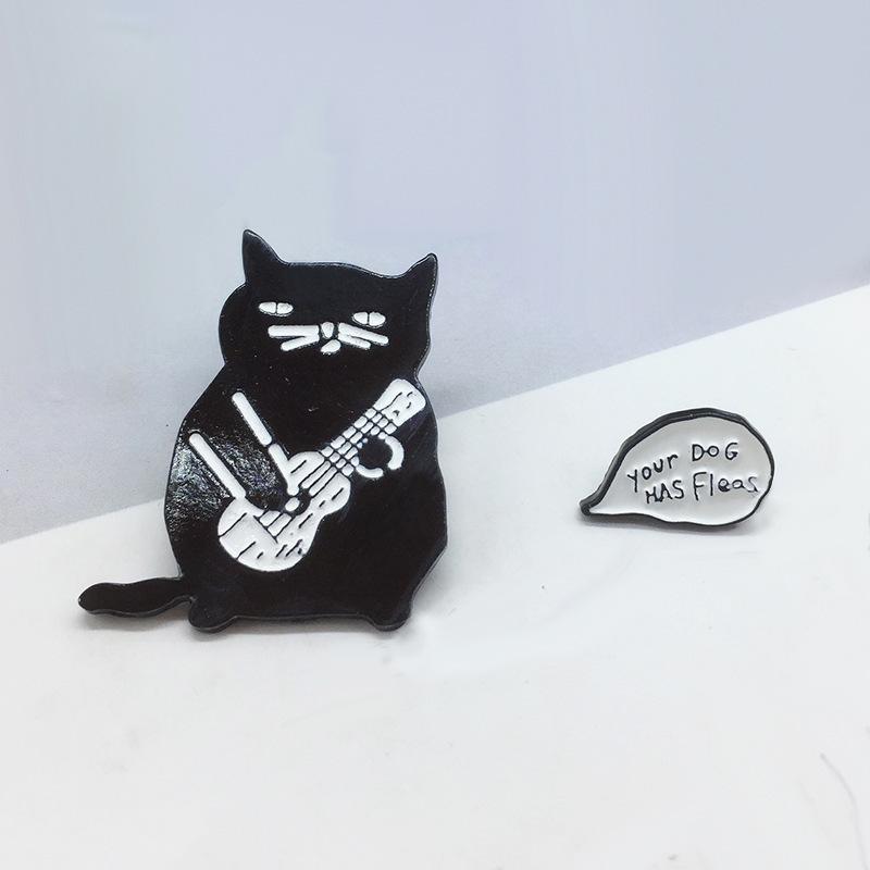 Cute Cat Panda Brooch For Girls Women Beautiful Rose Daisy Badge Fashion Backpack Enamel Pins Jewelry Valentine'S Day Gifts