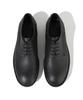 Firenze Atelier [Vibram] High Toe Line Pull-Up Leather 4-Hole Derby 1100 [Matt Black]