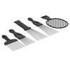 5pcs Stainless Steel Afro African Hair Pick Comb Twist Comb Set Hair Styling Tool