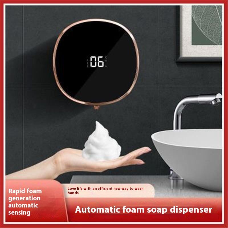 

Автоматический дозатор дезинфицирующего средства для рук, интеллектуальная индукционная пенная мойка, настенный индукционный дозатор мыла для мобильного телефона, зарядка для мытья посуды