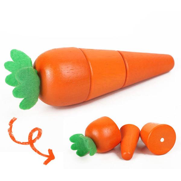 1PCS Wooden Toy Magnetic Cutting Fruit Vegetables Food Pretend Play Simulation Kitchen Role Play Educational Toys For Children