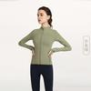 Yoga clothes spring and summer nude cover finger zipper long sleeve fitness clothes running sports top European and American tight jacket