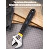 Deli Adjustable Wrench Large Opening Long Handle Universal Spanner Carbon Steel Mechanical Workshop Hand Car Repair Tools