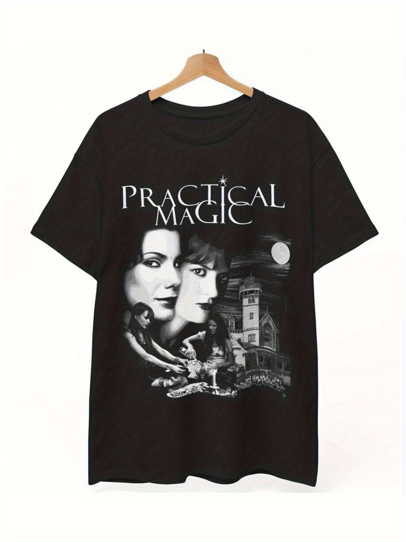 

Retro Gothic Witch Girl Pure Cotton Tshirt Summer New Style Unisex Casual Fashion Tshirt S