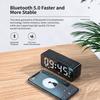 5.0 Bluetooth Mirror Surface Alarm Clock Rechargeable Bluetooth Speaker  Home Decoration