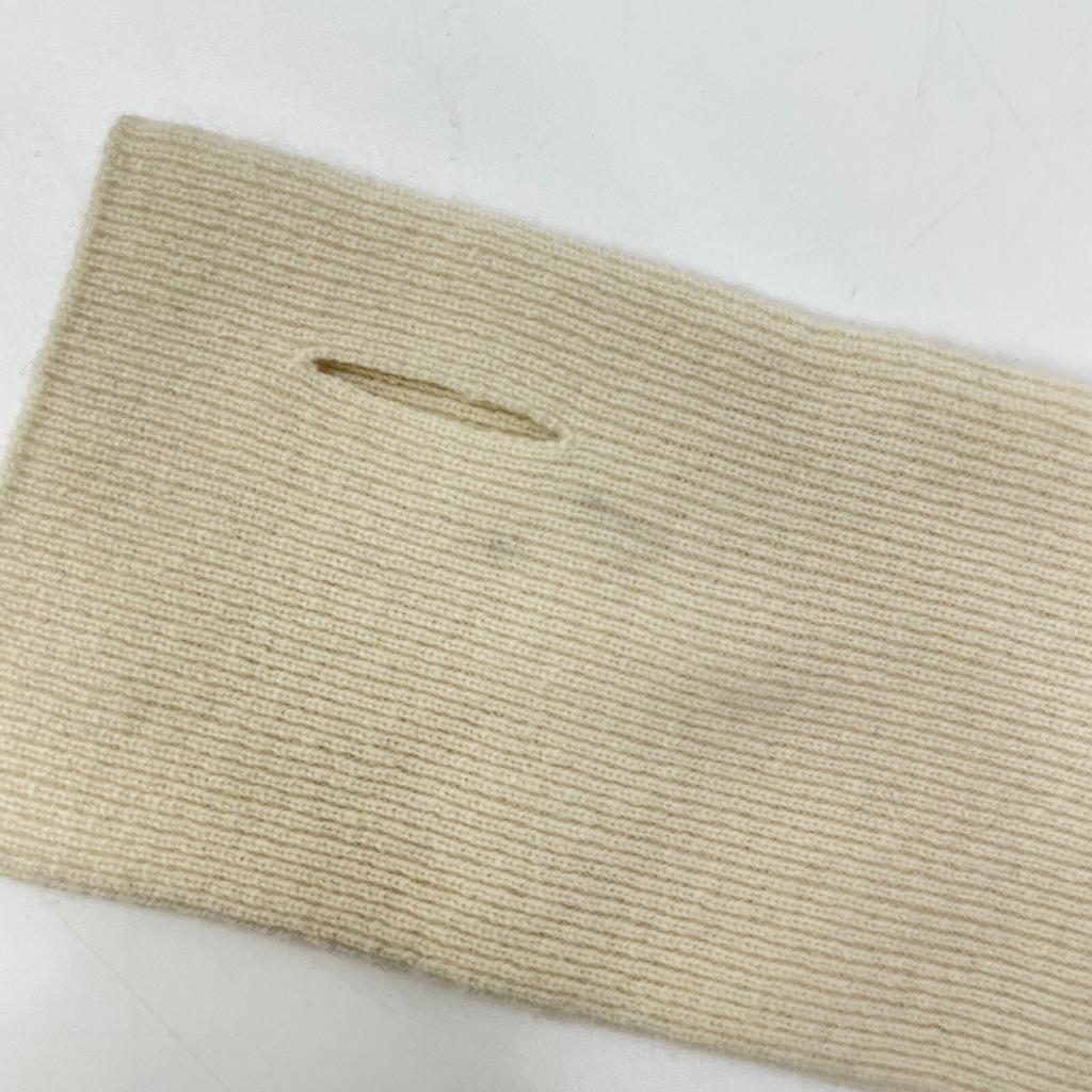 GALERIE VIE 23-02-24-02201TN 100% Wool Border Knit Tops F Gray X whiteUsed