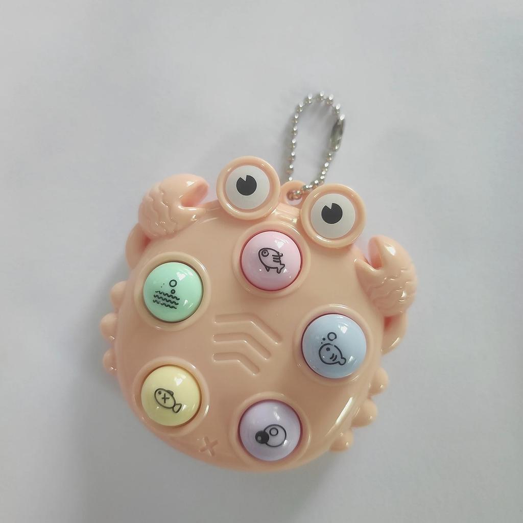 NEW Kawaii Fidget Toys Whack a Mole Keychain Simple Dimple Fidget Board Portable Antistress Decompression Toys for Children