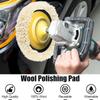 3Pcs Premium Wool Polishing Pad Buffing Pad Ideal For Vehicle Paint Repair Detailing And Finish Enhancement