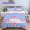 Pink Panther Muster Bettwäsche, Steppbett Set Bettbezug Kissenbezug Zuhause Geburtstagsgeschenk (1 Bettbezug + 2 Kissenbezüge, ohne Füllung)