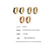 18k Gold-Plated Enamel Camellia Hoop Earrings - Stainless Steel, Fade-Resistant, Light Luxury Design
