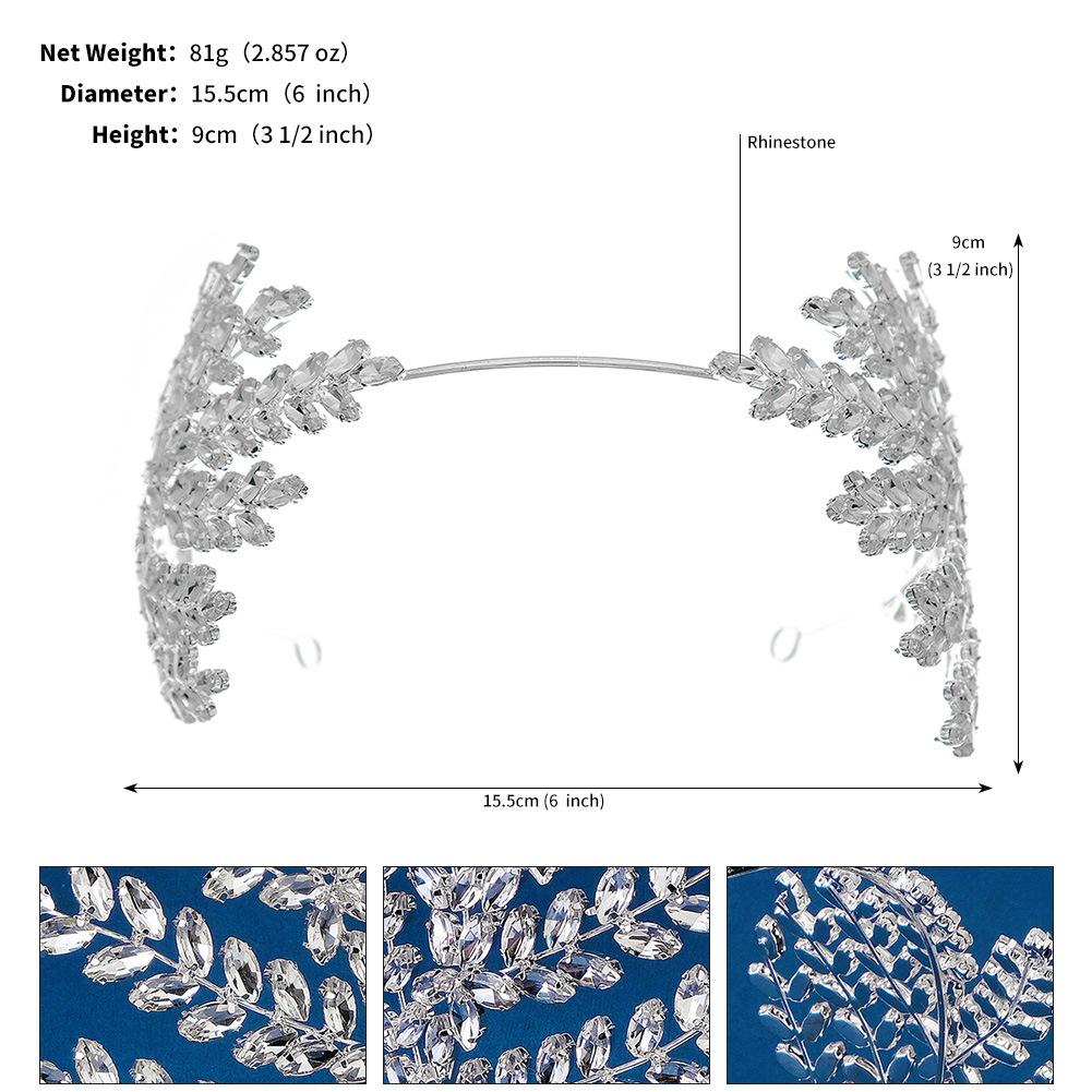 Nakrycie głowy dla panny młodej szeroka opaska wszechstronne wysokiej klasy dodatki ślubne do tańca akcesoria do włosów opaska z cyrkoniami