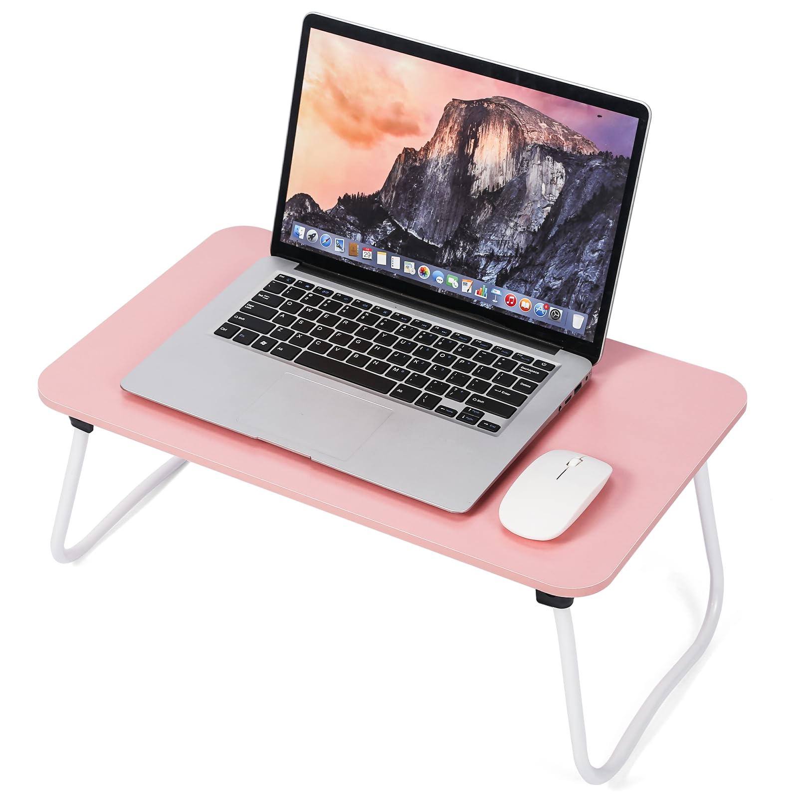 

МИНИ Складной Компьютерный Чабудай Прикроватный Мини Кофейный Большой Вместимости 55см Шириной x 32см Глубиной x 25см Высотой [2024 НОВИНКА/Многофункциональный СТОЛ] Стол, Письменный стол, розовый