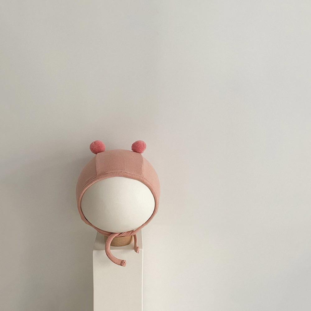 

No Brim Children s Cap Thin Windproof Newborn Infant Hats Hip Hop Baby Beanie Caps Newborn Use розовый