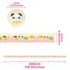 1 Roll Cute Cartoon Washi Tape, Assorted Patterns, Single Use Paper Material, Decorative Adhesive Tape for Scrapbooking and Crafting