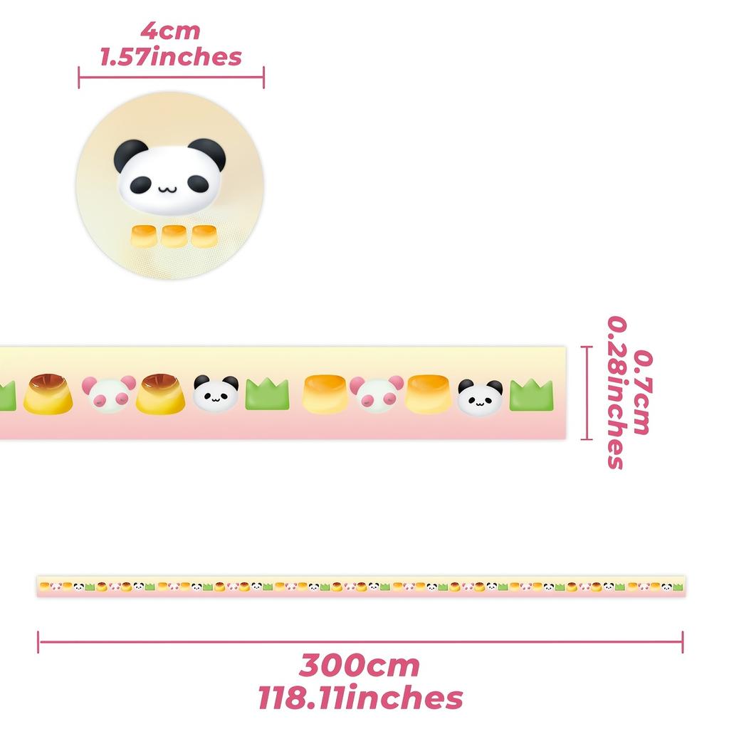 1 Roll Cute Cartoon Washi Tape, Assorted Patterns, Single Use Paper Material, Decorative Adhesive Tape for Scrapbooking and Crafting