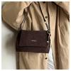 Vintage Chain Shoulder Tote Bag for Women PU Leather Large Capacity Travel Handbag