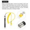 uxcell K-Type Surface Thermocouple Temperature Probe Sensor, Stainless Steel, -58-932°F (-50-500°C), 1.7 M, 15x15 mm