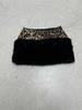 Minigonna Patchwork con Paillettes Stampa Leopardo - Gonna Corta Sexy Slim Fit da Donna, Collezione Autunnale