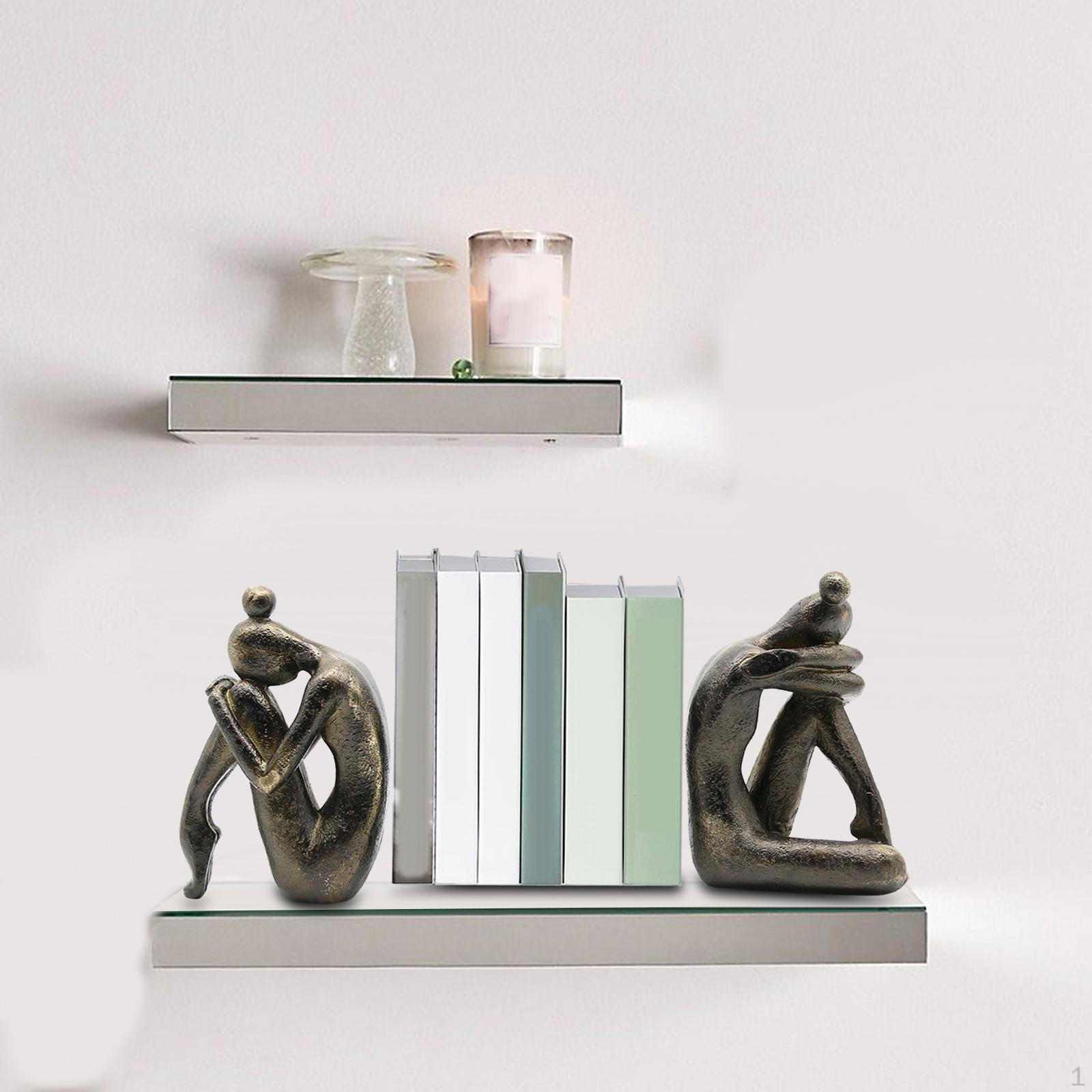 

Thinker Bookends Figurine Bookend Decorative Desk Living Room Modern Home Female Book Stand
