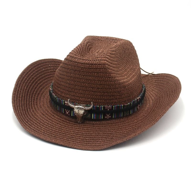 Western Shepherd Stråhatt Specialhatt Topp Kohuvud Denim Solskydd Skugga Tibetansk Etnisk Stil Hatt