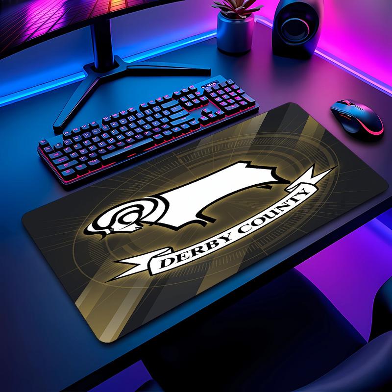 Derby County Football Pattern Mouse Pad Non?Slip Rubber Base Gaming Mousepad For Desk Office Home
