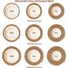 Round Woven Placemats Natural Straw Braided Rattan Placemats Heat Resistant Boho Place Mats For Dining Table JT314