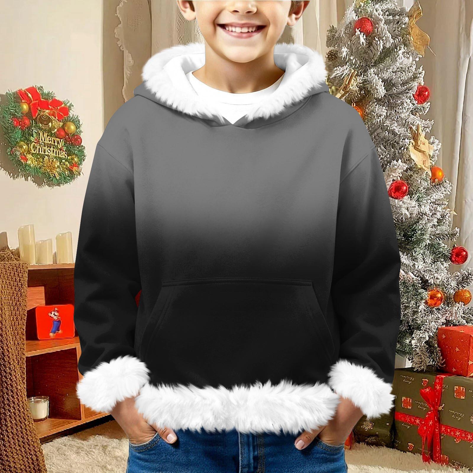 

Детский свитшот для девочек и мальчиков, с длинным рукавом, легкая повседневная толстовка с капюшоном, свободный удобный свитшот 110