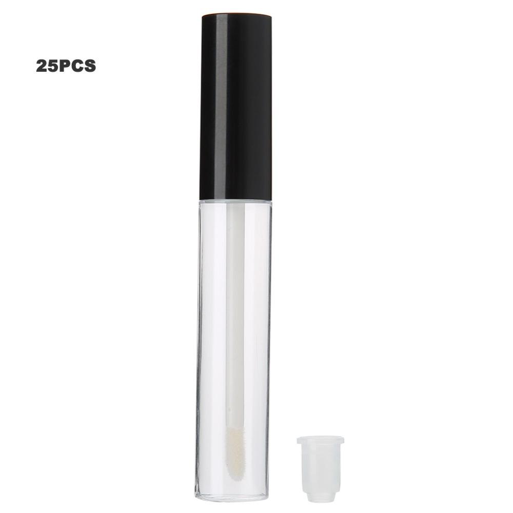 25Pcs 10ML Cosmetic Tube Cylindrical Dispensing Tube Portable Eyelash Tube  Liquid Storage