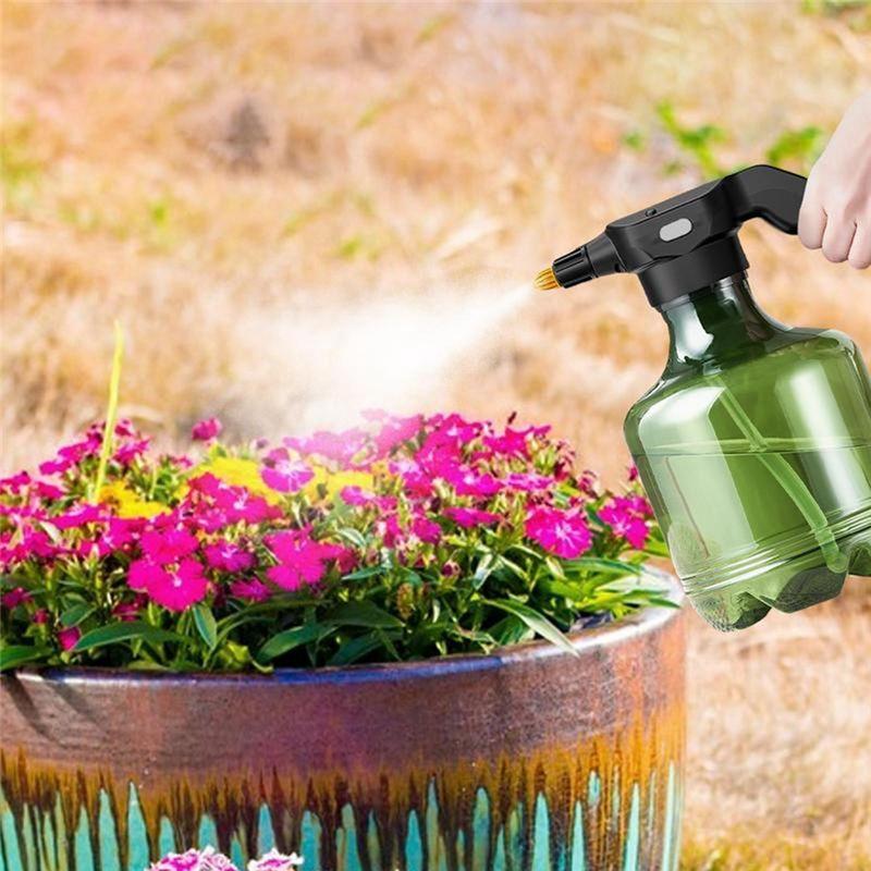 AEE4-Electric Watering Bottle Electric Mist Pot Garden Mist Plant Watering Device Adjustable Mist