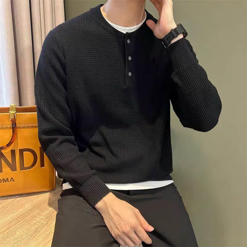 Trendy Harajuku-Style Japanese Pullover Sweater: Artistic, Versatile, and Fashionable M чёрный