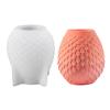 Easy Release Silicone Vase Mold Reusable Silicone Mold with Intricate Scale Texture for DIY Planters and Storage Boxes
