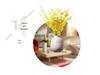 Pure White Decorative Vase for Living Room or Entryway - Perfect for Tabletop Flower Arrangements