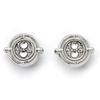 Harry Potter Time Turner Silver Plated Stud Earrings
