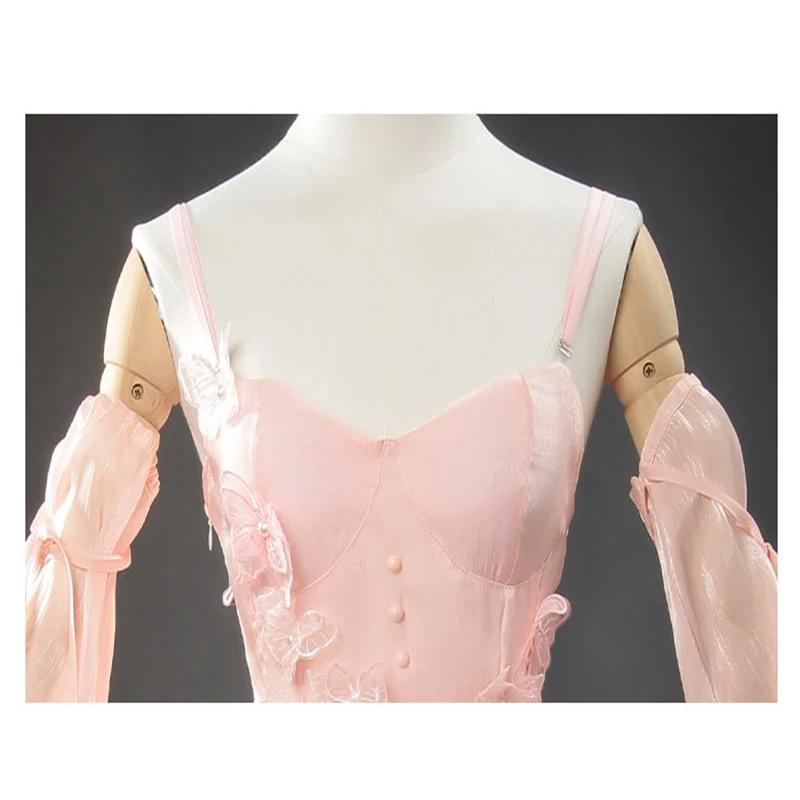 Hunter Girl Cosplay Game Love And Deepspace Adult Women Dress Uniform Costume Pink Sleeves Dress Accessories Set Suit Outfits