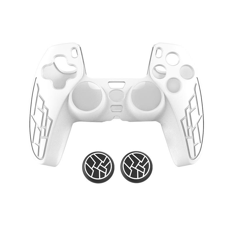 PS5 Controller Non-slip Silicone Cover with Spider-Man Joystick Caps