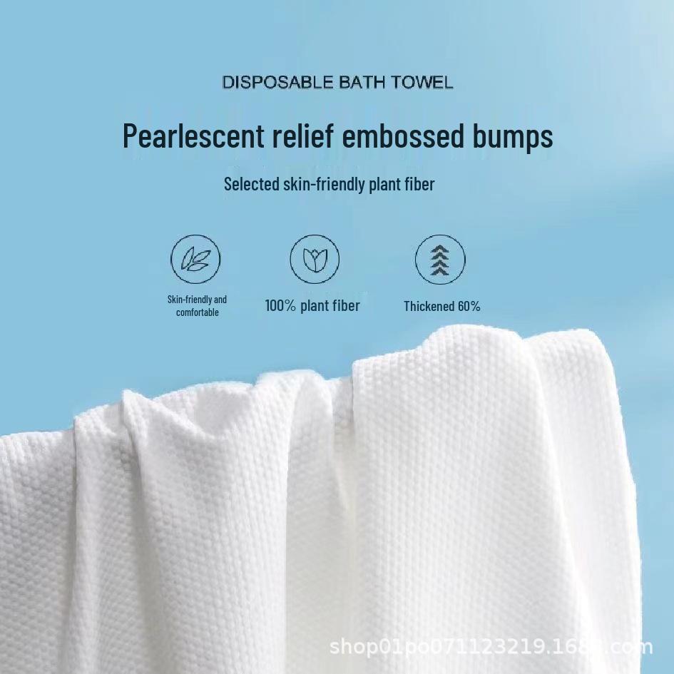 Individually Wrapped Portable Absorbent Travel Bath Towel