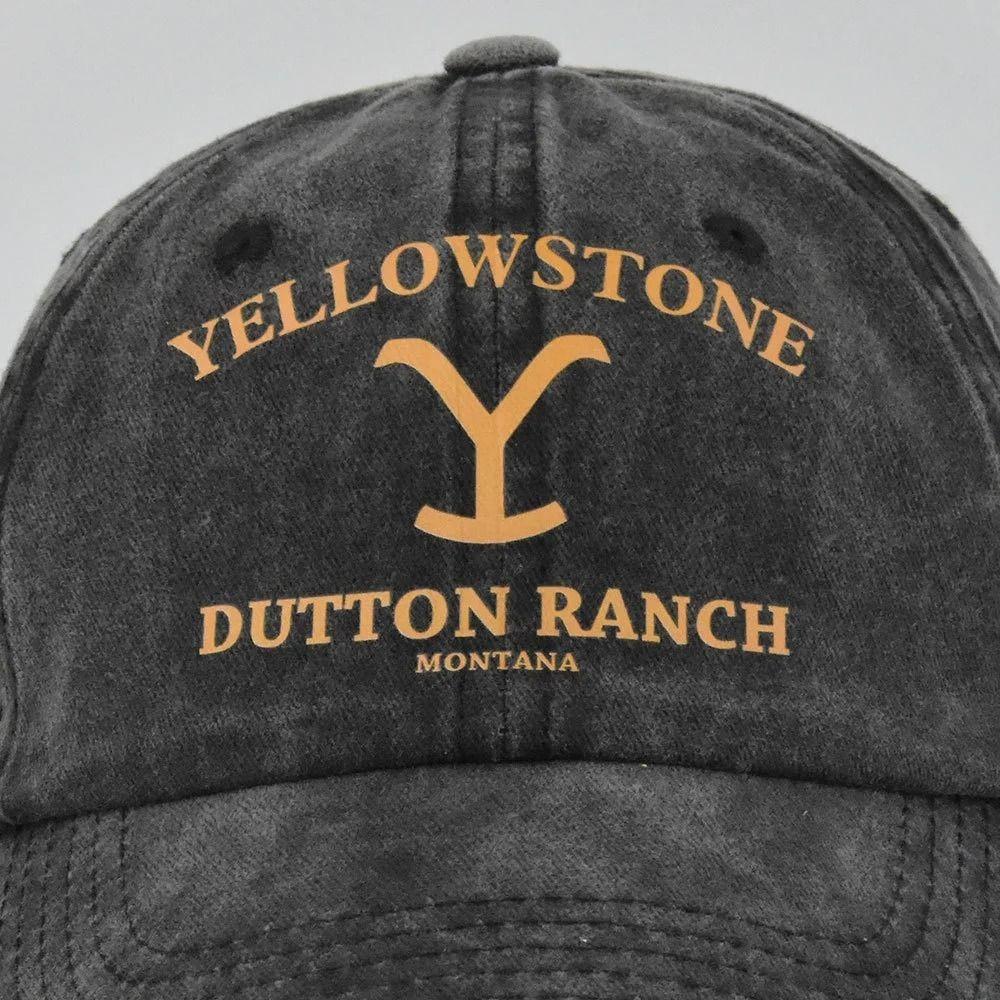 Yellowstone Dutton Ranch Baseball Cap Vintage Washed Sports Hat Distressed UV Protection Hat Unisex Snapback Hat Visors