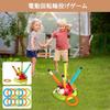 PanKome 3 in 1 Musikalisches Elektrisches Springseil Ringwurfspiel Ringwurf-Set Wurfspiel Stomp Abschuss Raketenwerfer für Kinder Outdoor-Spielzeug mit