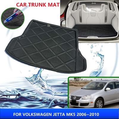 Koberček do kufra pre VW Volkswagen Jetta 5 MK5 Bora Vento 2006 2007 2008 2009 2010 Tepelne odolný úložný koberec Príslušenstvo