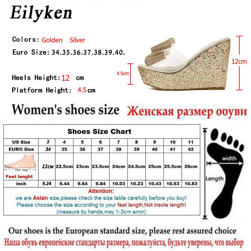 Papuci Transparenți Eilyken de Modă din PVC Femei Vară Platformă deget Arc Cristal Sandale cu Toc Pană Mărimea 34-40