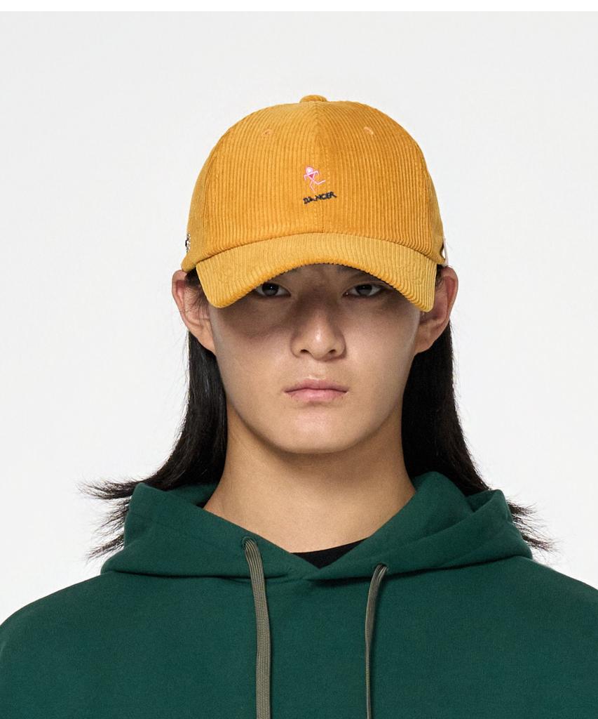 Honguseong Signal Native American Corduroy Ball-Cap_Mustard