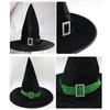 Velvet Halloween Hat Bending Angle Devil Cap Creative Halloween Witch Wizard Hat  Adults
