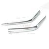 For Toyota Alphard 30 Sport 2018  ABS Chrome Front Bumper Corner Protection Strip Cover Trim Decorative Car Accessories