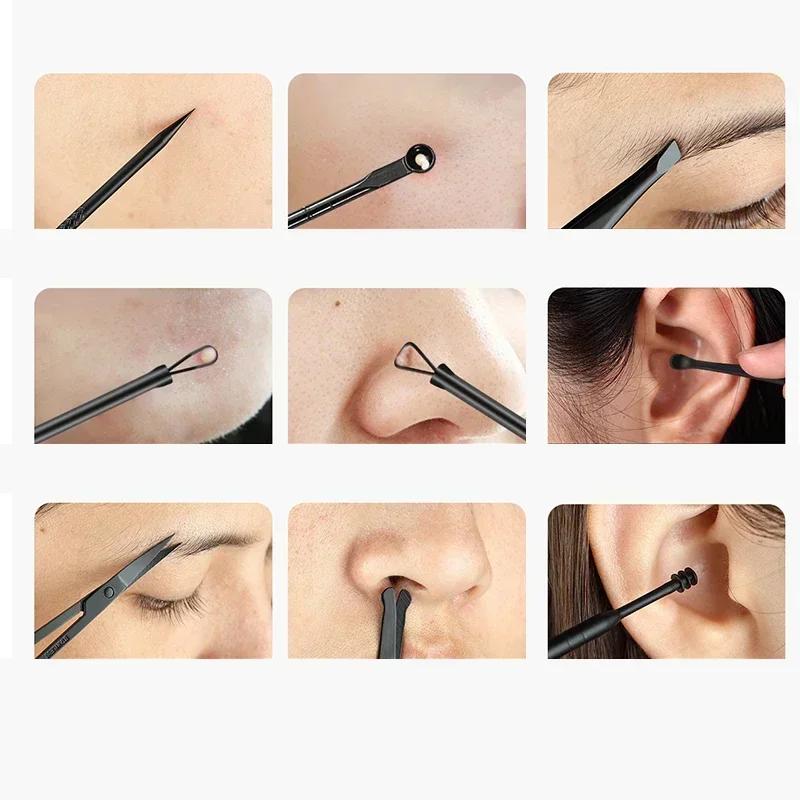 8-23pcs/set Nail Cutter Set High-quality Stainless Steel Nail Clipper with Folding Bag Nail Supplies for Professionals