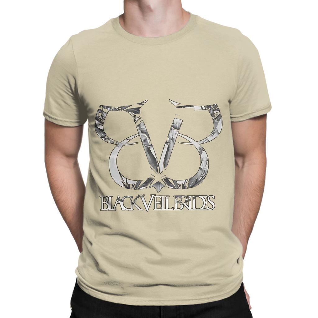 Coole zwarte veil brides Grafische 100% Katoenen T-shirt BLACK VEIL BRIDES T-shirts Tops Voor Unisex