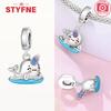 Copper Metal Colors Animal Pet Paw Prints Charm Bead Component Chameleon Bead Components Compatible With Authentic Original Bracelet High Quality