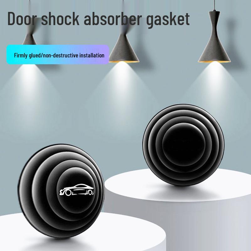 Car Door Noise Reduction Anti-Vibration Rubber Pad - Shock Absorbing & Sound Insulation Sticker