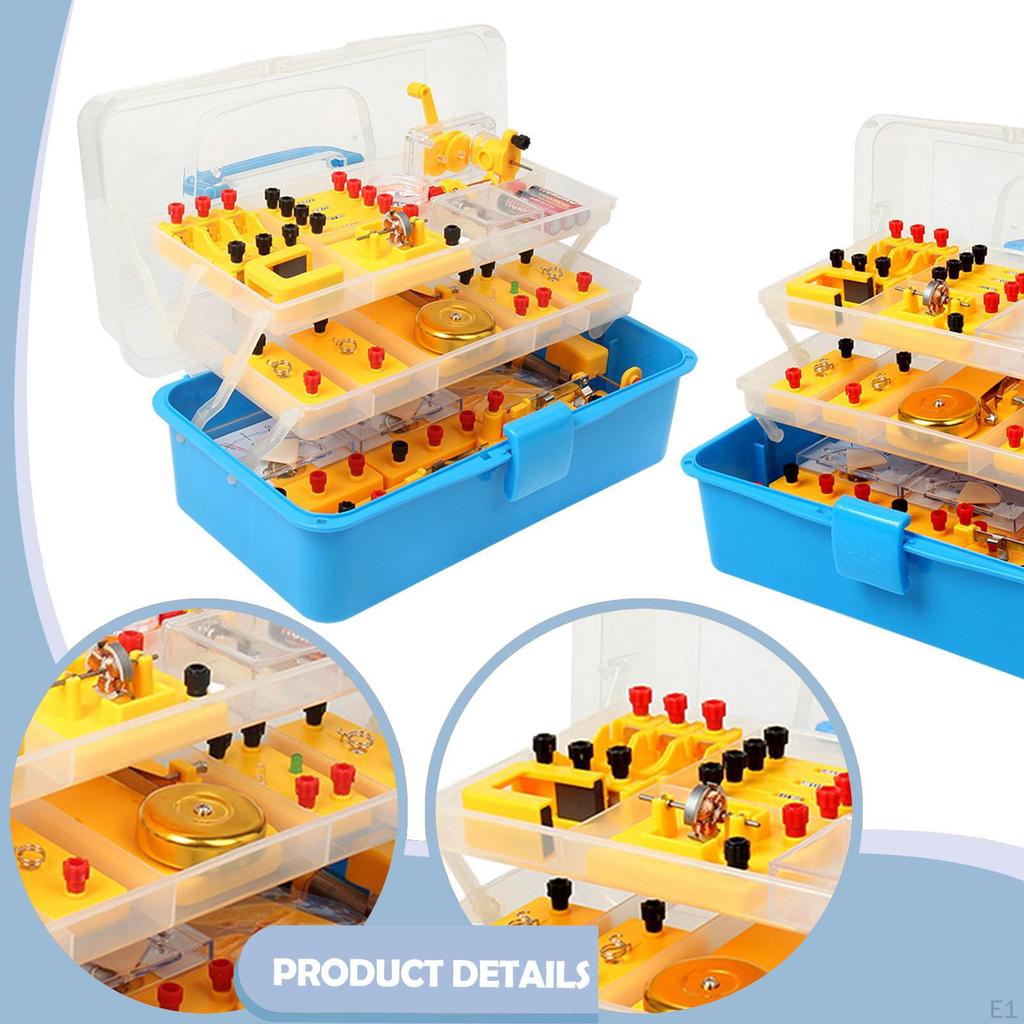 Electrical and Electromagnetic Experiment W Storage Box Gifts School Physics Educational Toy
