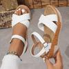 Fashion Shoes for Women Summer Fashion Platform Wedges Buckle Strap Non-slip Sandals Casual Plus Size 36-41 Women Footwear 2025